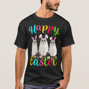 Camiseta Ragdoll Funny Easter Bunny Ragdoll Feliz Eas