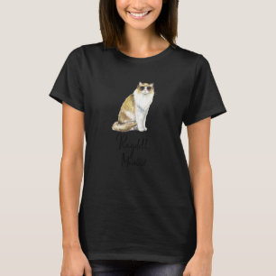 Camiseta Ragdoll Mãe Gato Bonito Gatinho Rapariga Ragdoll C