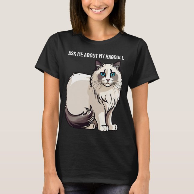 Camiseta Ragdoll personalizável (Frente)