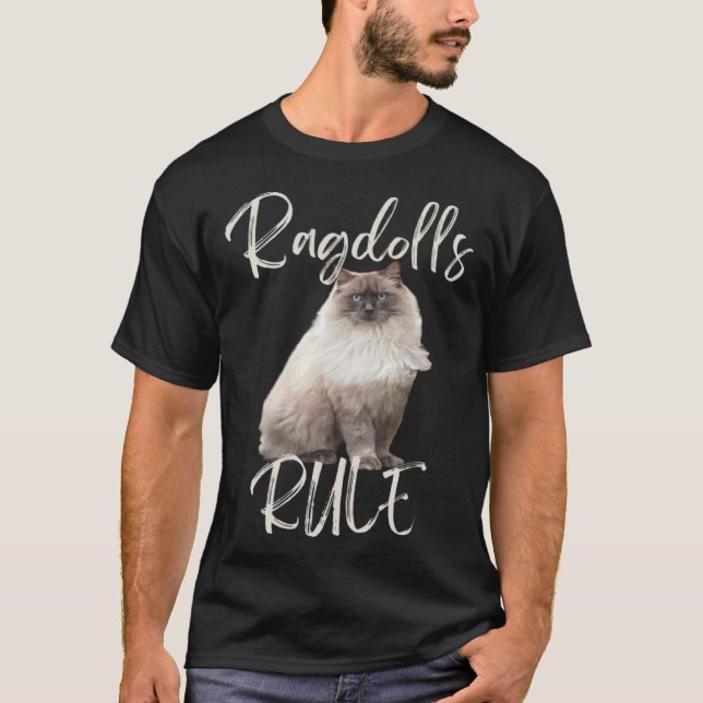 Camiseta Ragdolls Rule Ragdoll Cat Owner (Frente)