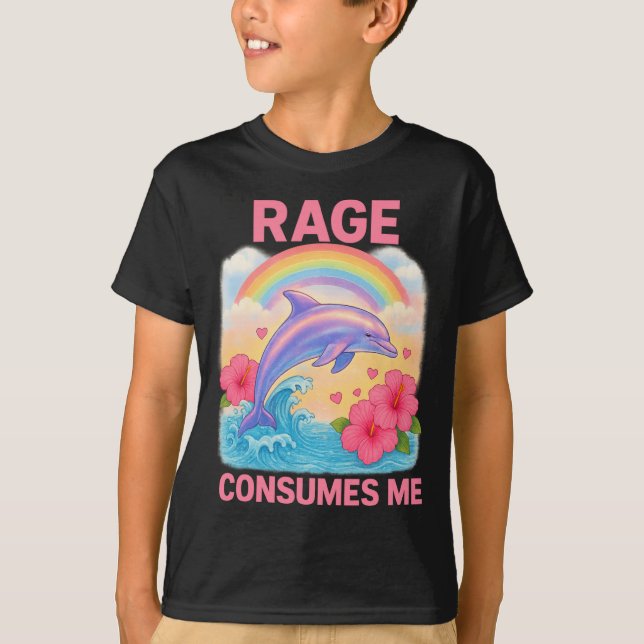 Camiseta Rage Consumes Me Dolphin  (Frente)