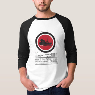 Camiseta Raglan afortunado da cara