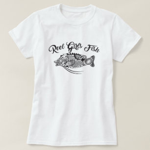 Camiseta Raglan Capa 3/4 de Peixes Reel