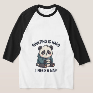 Camiseta Raglan de Beisebol Adulto é Difícil Preci