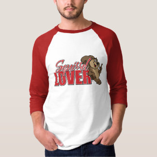Camiseta Raglan do amante de Squirel