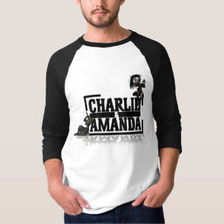 Camiseta Raglan do logotipo de Charlie & de Amanda