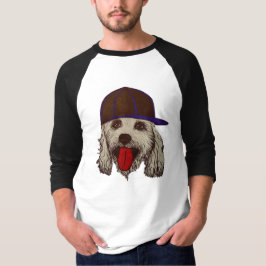 Camiseta Raglan legal do cão