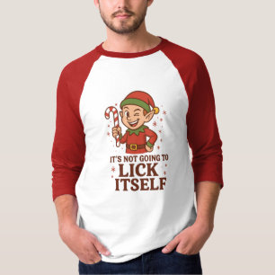Camiseta Raglan "Não Vai Lamber a Si Mesma"