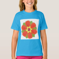 Raglan, Roupa americano de meninas de flores secas