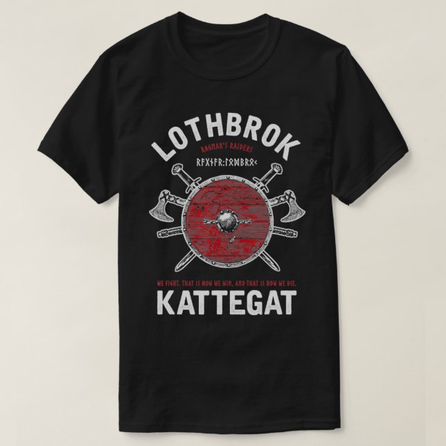 Camiseta Ragnar Lothbrok de Kattegat (Frente do Design)