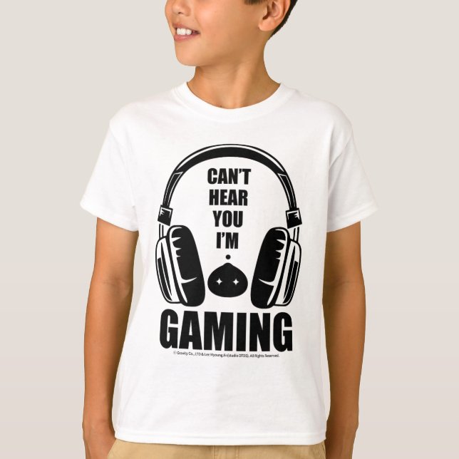 Camiseta Ragnarok Poring Gamer Meme Tee – Can’t Hear You I’ (Frente)