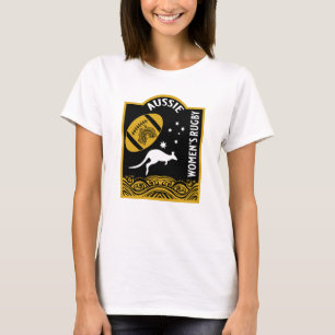 Camiseta Râguebi australiano feminino