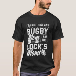 Camiseta Râguebi Mãe sou a mãe do jogador de Rugby da Lock