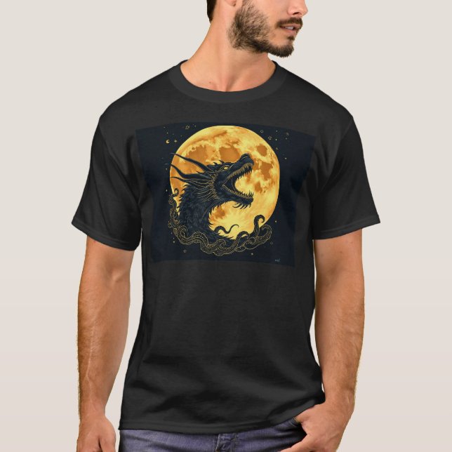 Camiseta Rahu Howls Na Lua (Frente)
