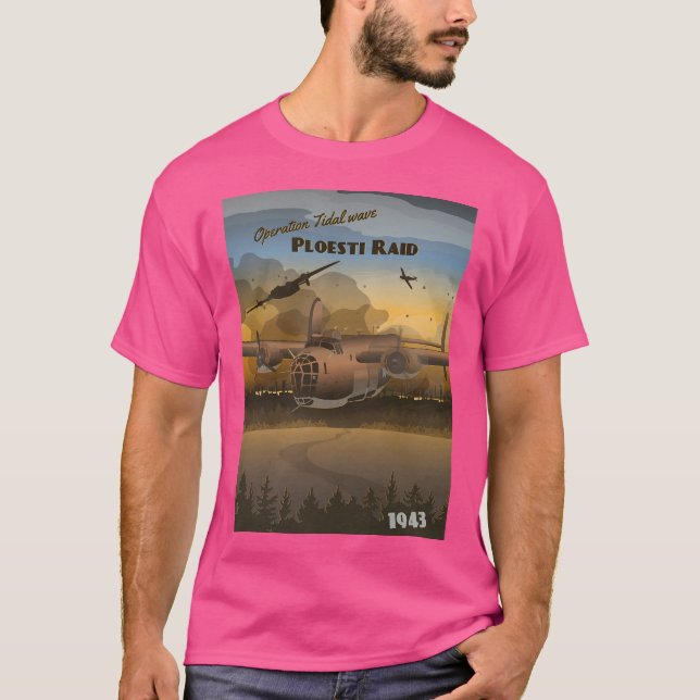 Camiseta Raid Ploesti 1943 - Operação Onda Tidal (Frente)