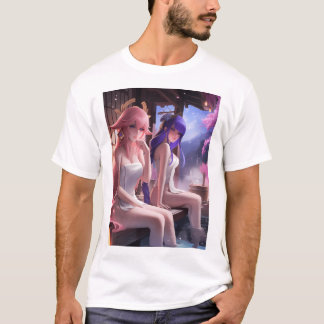 Camiseta Raiden Shogun e Yae Miko de Águas Termais 119