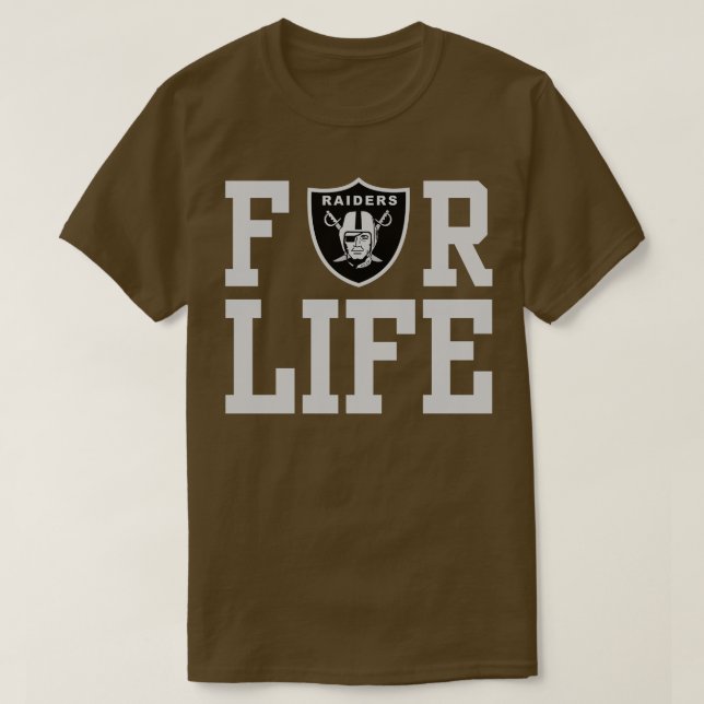 Camiseta Raiders são para o Bolsa da vida (Frente do Design)