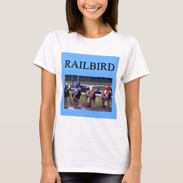 Camiseta Railbird da corrida de cavalos (Frente)