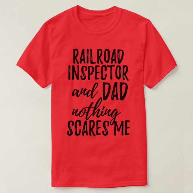 Camiseta Railroad Inspector Dad Funny Gift Idea for Father  (Frente do Design)