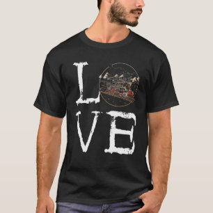 Camiseta Railroad Love Creepy Modern Train Model T