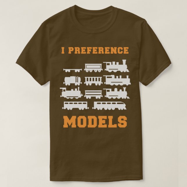 Camiseta Railroad Train Lover I preference Models (Frente do Design)