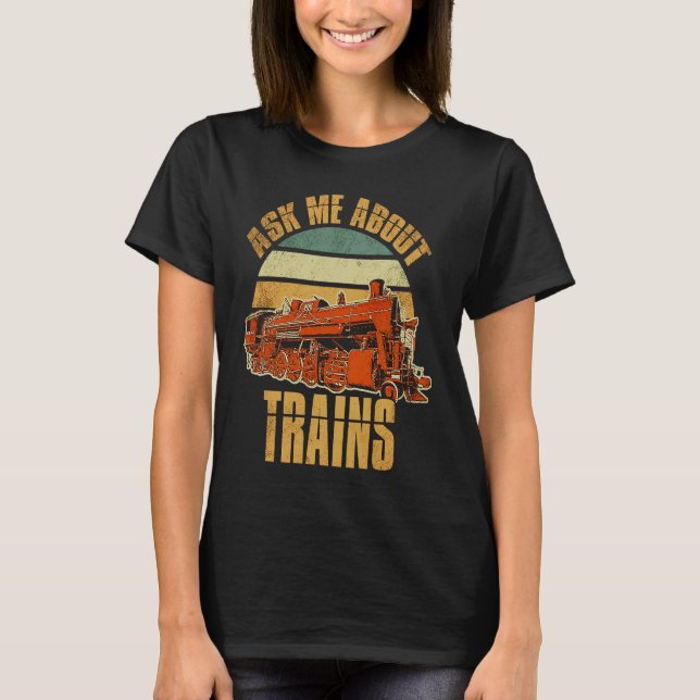 Camiseta Railways Train Model Railroad Fan Railfan Love (Frente)