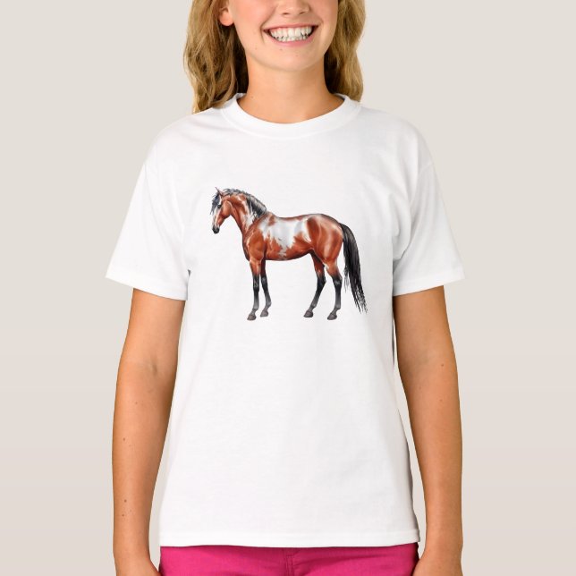 Camiseta Rain Spirit - Pferd, stehend - Poster,  (Frente)