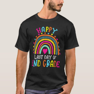 Camiseta Rainbow 2nd Grade Last Day School Teacher Student