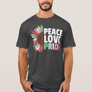 Camiseta Rainbow Abroseual Flag Prid Lgbtq Sunflower