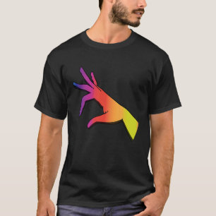 Camiseta Rainbow and Mand Fingers Halloween 31 de outubro