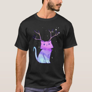 Camiseta Rainbow Antler Cat Classic T-Shirt