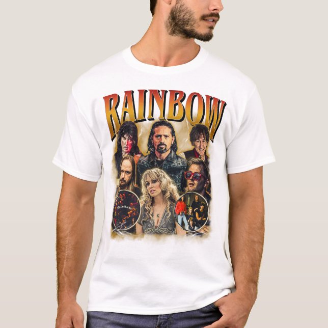 Camiseta Rainbow - banda de hard rock inglesa (Frente)