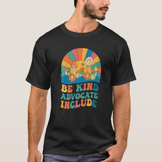Camiseta Rainbow Be Kind Advocate Inclua Neurodiversity Aw (Frente)