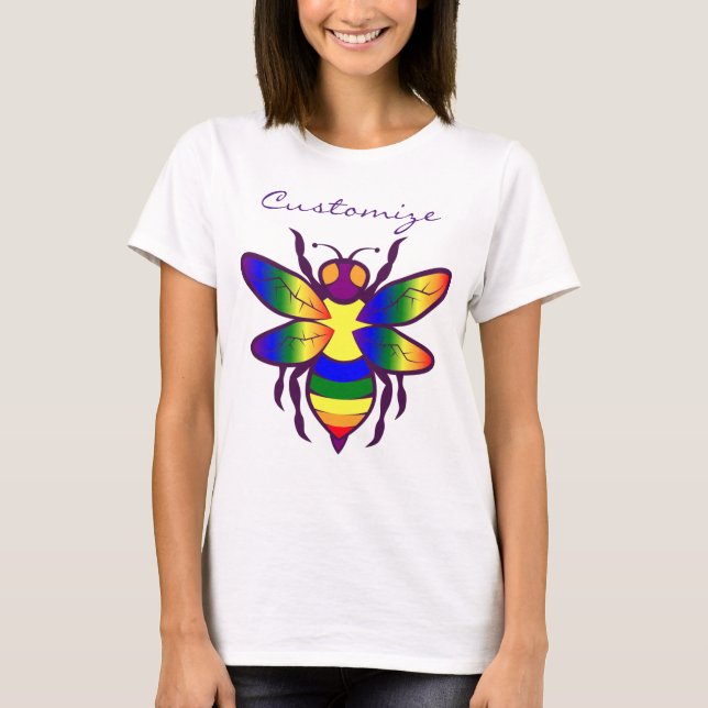 Camiseta Rainbow Bee Thunder_Cove (Frente)