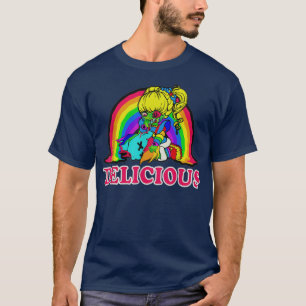 Camiseta Rainbow Bites Funny Retro 80s Zombie Halloween 620