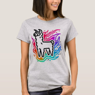 Camiseta Rainbow Blaze Llama
