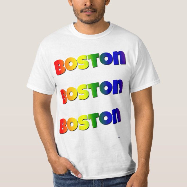 Camiseta Rainbow Boston (Frente)