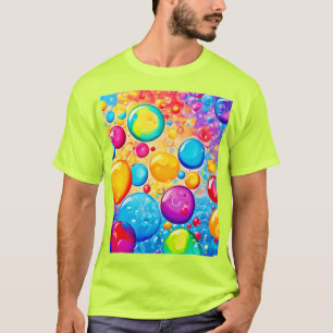 Camiseta Rainbow Bubble Pop Art