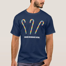 Camiseta Rainbow Candy Canaliza Mensagem Personalizada Nata