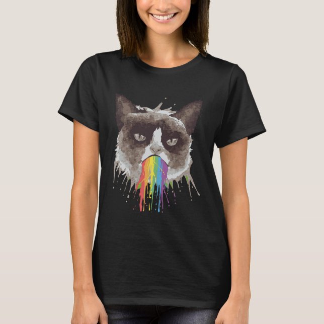 Camiseta Rainbow Cat (Frente)