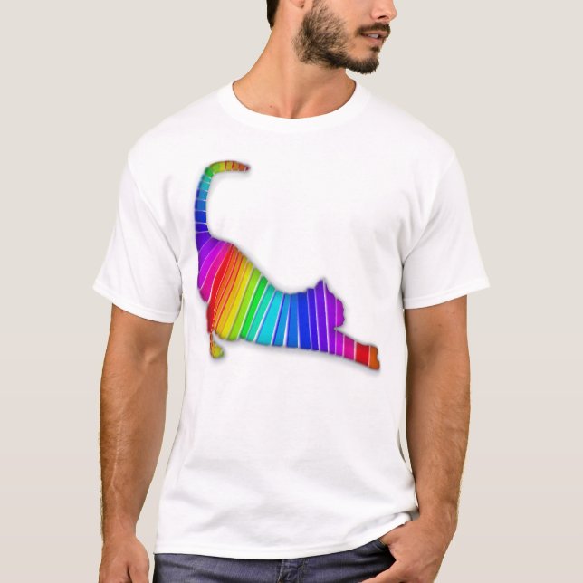 Camiseta Rainbow Cat (Frente)