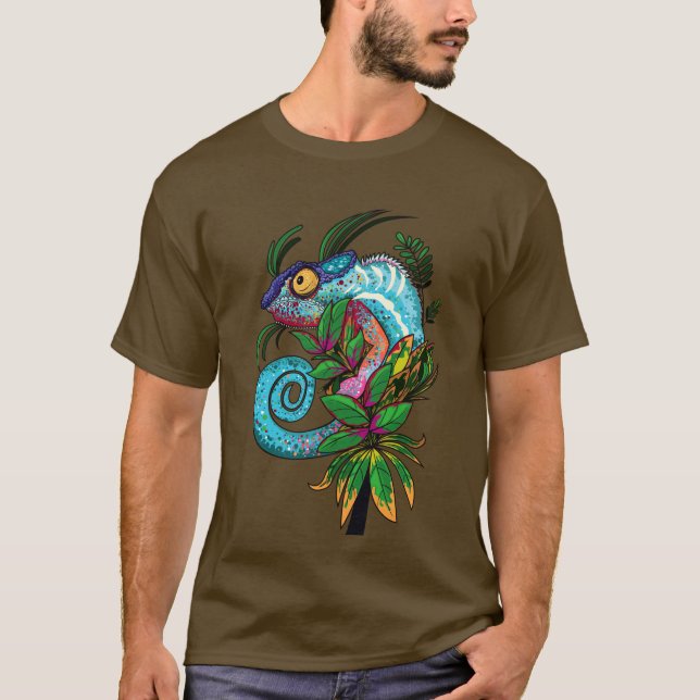 Camiseta Rainbow Chameleon (Frente)