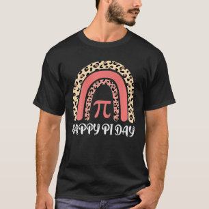 Camiseta Rainbow Cheetah Happy Pi Day Math 3.14 Símbolo Te