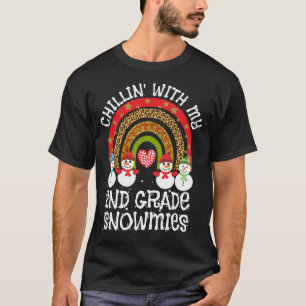 Camiseta Rainbow Chillin Com Meu Professor De Neve segundo