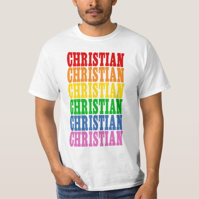 Camiseta Rainbow Christian (Frente)