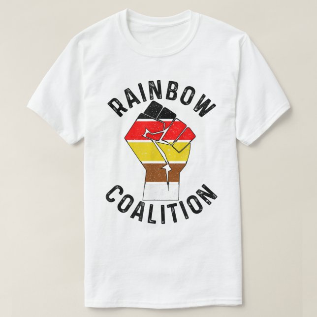 Camiseta Rainbow Coalition Fred Hampton  Chicago Politics  (Frente do Design)