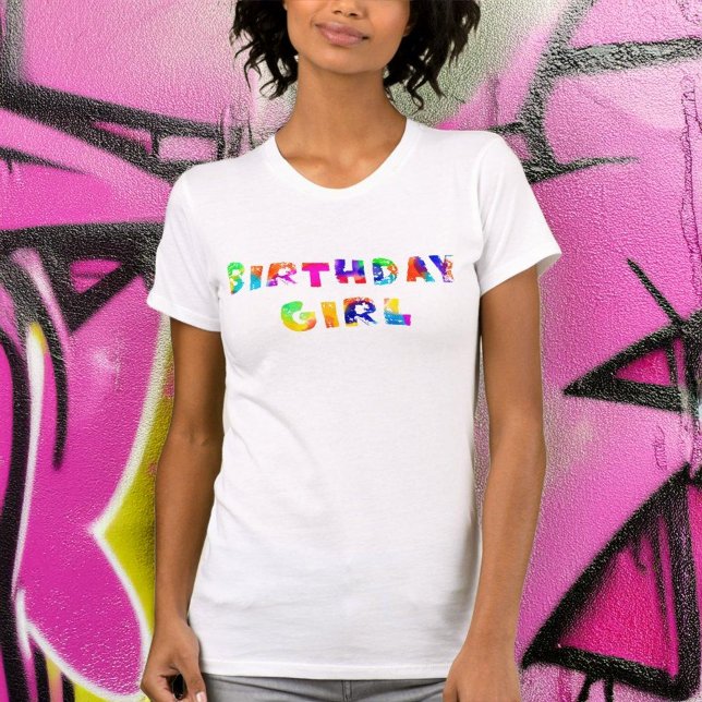Camiseta Rainbow Color Splash Birth (Criador carregado)