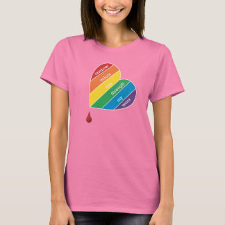 Camiseta Rainbow Colors t-shirt feminina