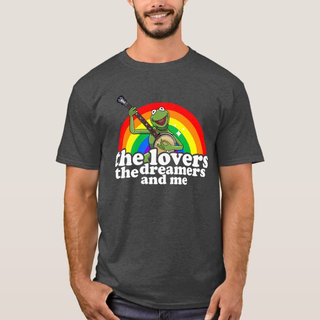 Camiseta rainbow connection the lovers the dreamers and me  (Frente)