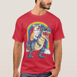 Camiseta Rainbow Corgi Andinossauro T re Cão Corgi 